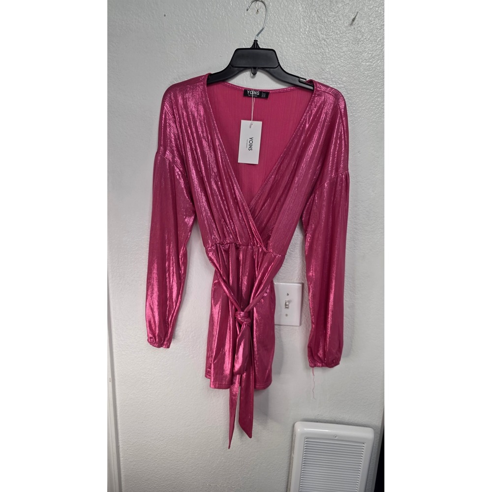 Yoins Romper Women Size 12 Pink New With Tags